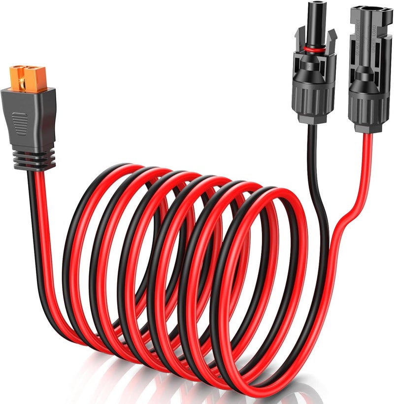 Vansdon XT60i Cable 12AWG Solar to XT60i Charging Cable Adapter for RV Foldable Solar Panel, Portable Power Station, Solar Generator- 10FT - Image 1